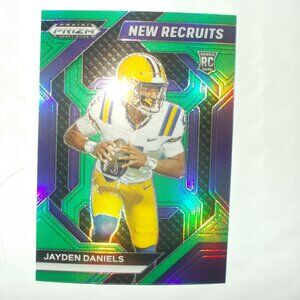 Jayden Daniels New Recruits RC Green Prizm 2024 Panini Prizm Draft Picks